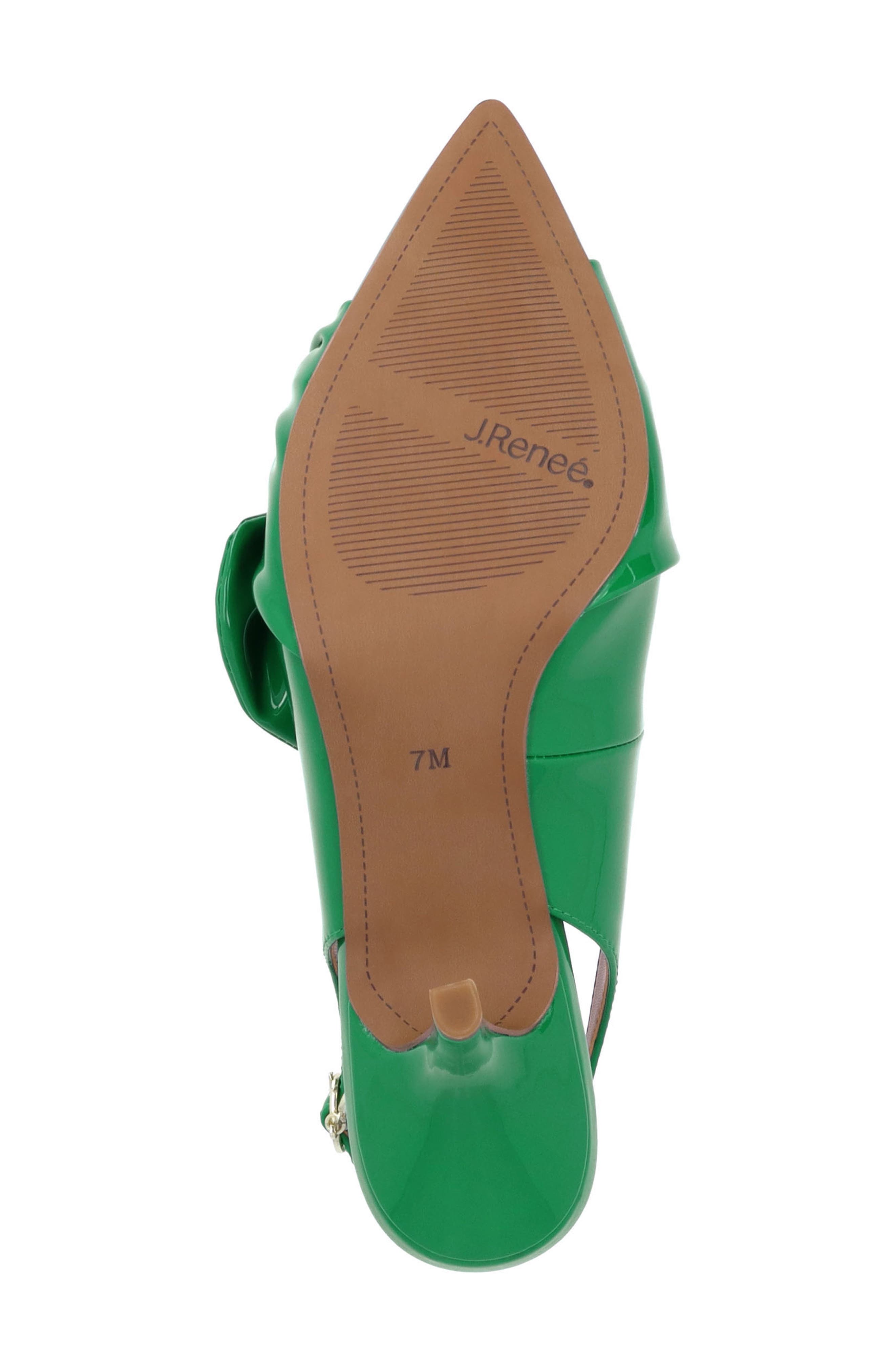 J. Reneé Lenore Pointed Toe Slingback Pump, Alternate, color, Green