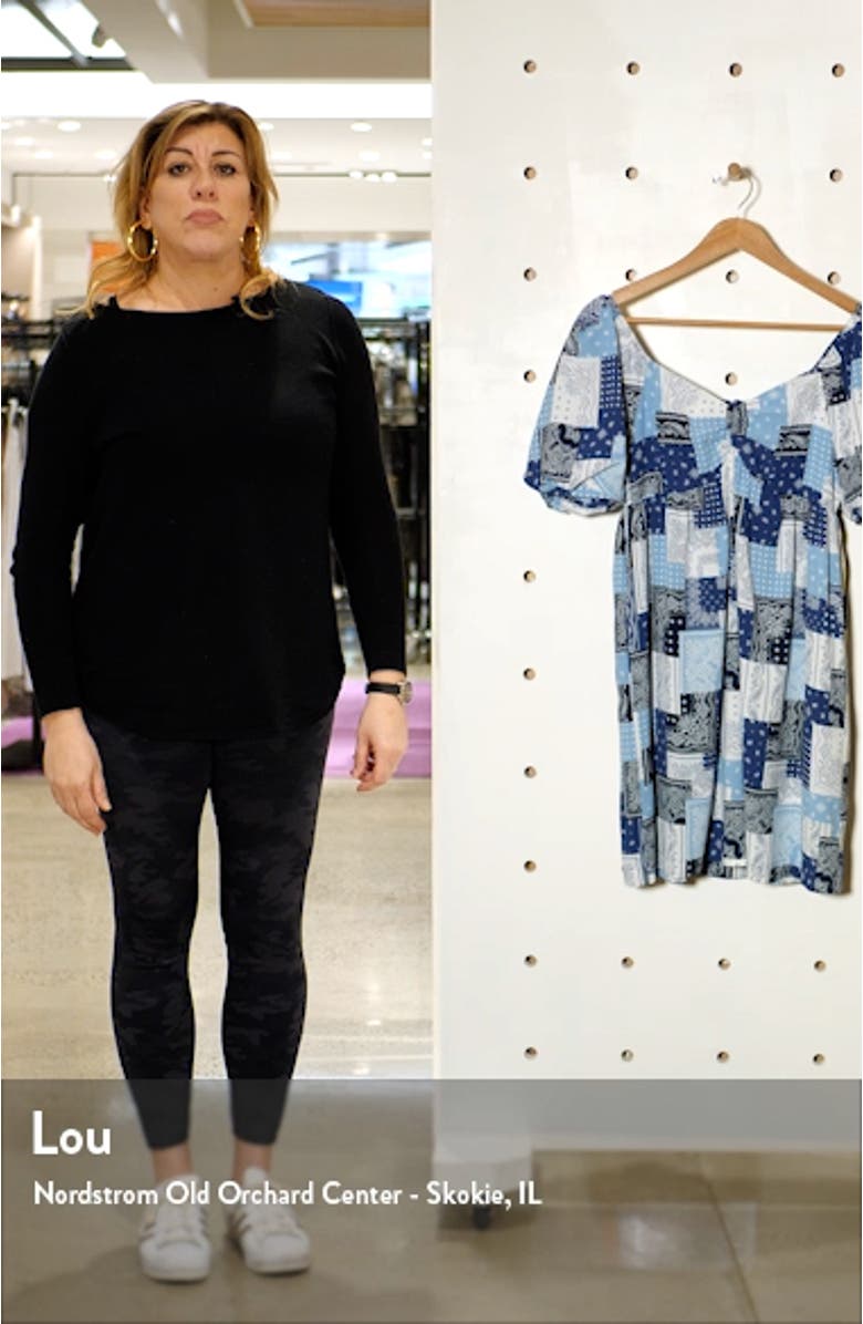 Patchwork Babydoll Dress, sales video thumbnail