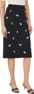CeCe Embroidered Midi Skirt