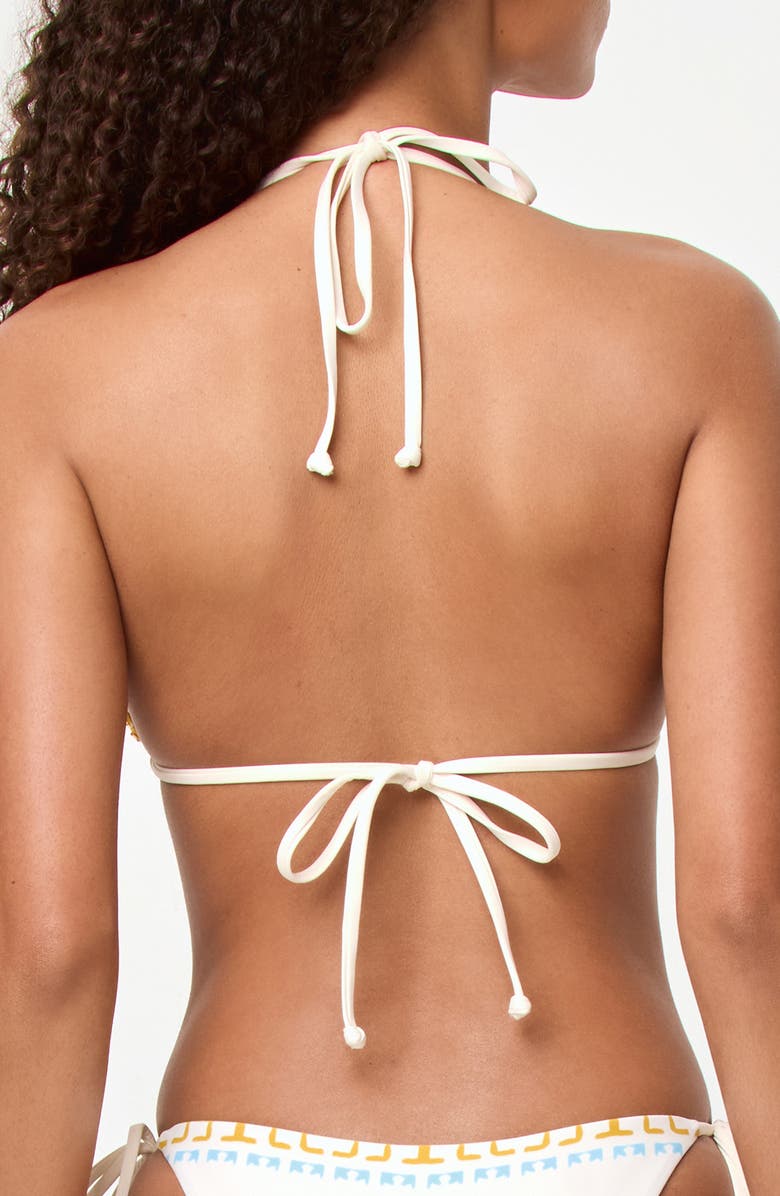 LSPACE Sonia Beaded Embroidered Bikini Top, Alternate, color, Wish You Were Here