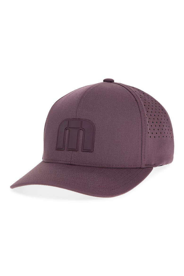 Bahamas Tech Snapback Hat, Main, color, RAISIN
