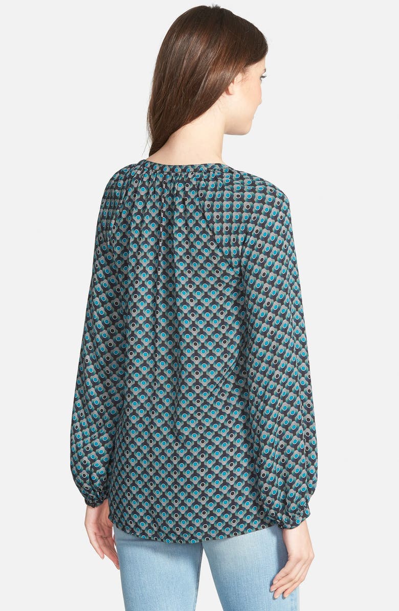 Halogen<sup>®</sup> LONG SLEEVE SHIRRED BLOUSE, Alternate, color, 