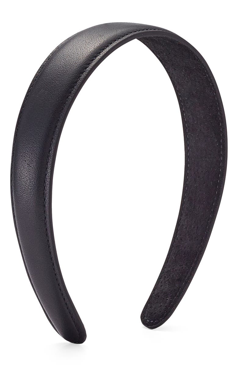 LELET NY Heidi Petite Leather Headband, Main, color, 