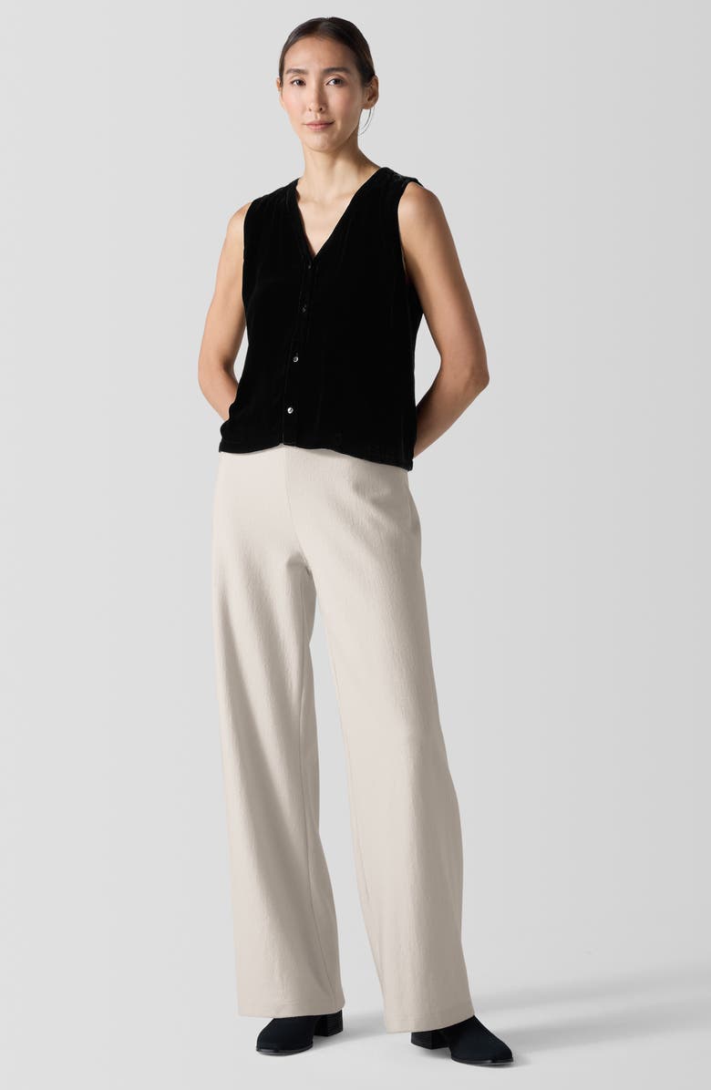 Eileen Fisher Velvet Tie Back Vest, Alternate, color,