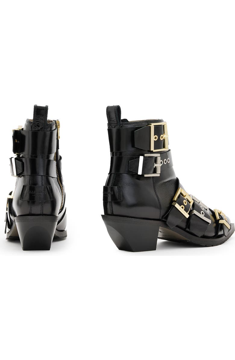 AllSaints Jane Buckle Bootie, Alternate, color,