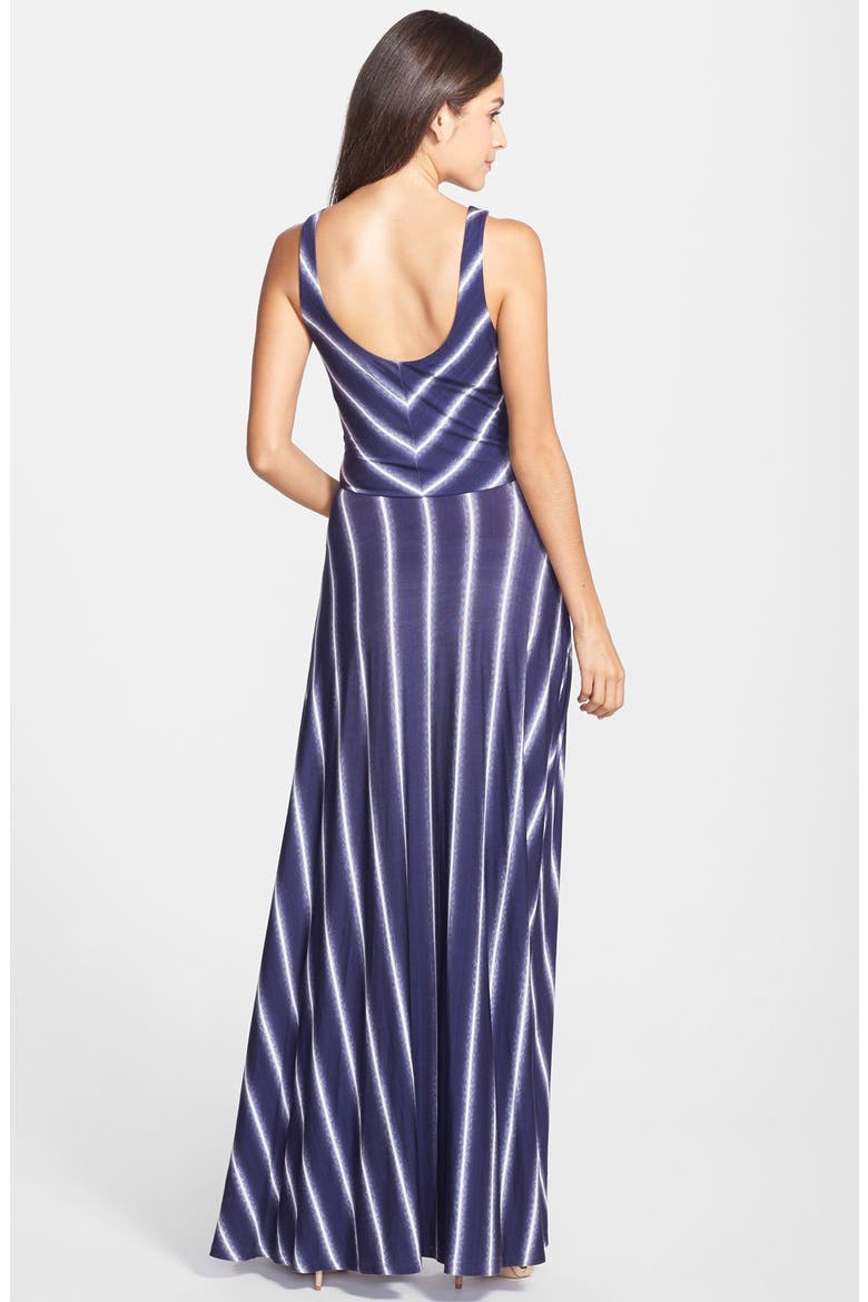 Stripe Scoop Neck Maxi Dress (Nordstrom Exclusive), Alternate, color, BLUE/ WHITE
