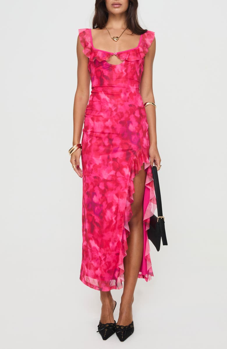 Princess Polly Ceri Ruffle Trim Dress, Main, color, 