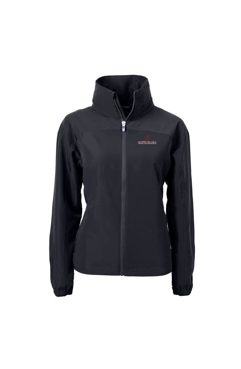 Cutter & Buck Women's Cutter & Buck  Black Santa Clara Broncos Charter Eco Recycled Full-Zip Jacket, Alternate, color, 