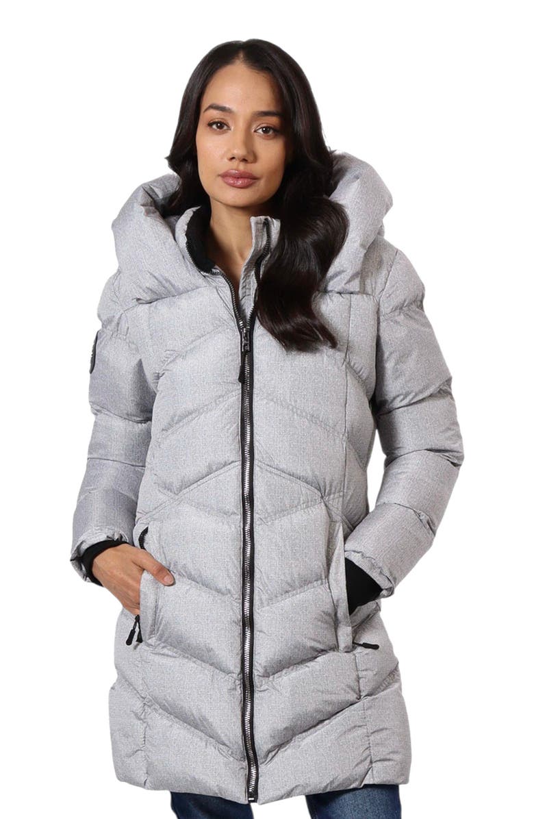 CANADA WEATHER GEAR Women's Long Puffer Jacket, Main, color, Grey