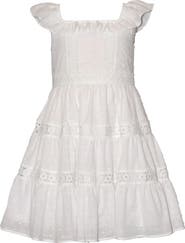 Iris & Ivy Kids' Lace Insert Clip Dot Dress