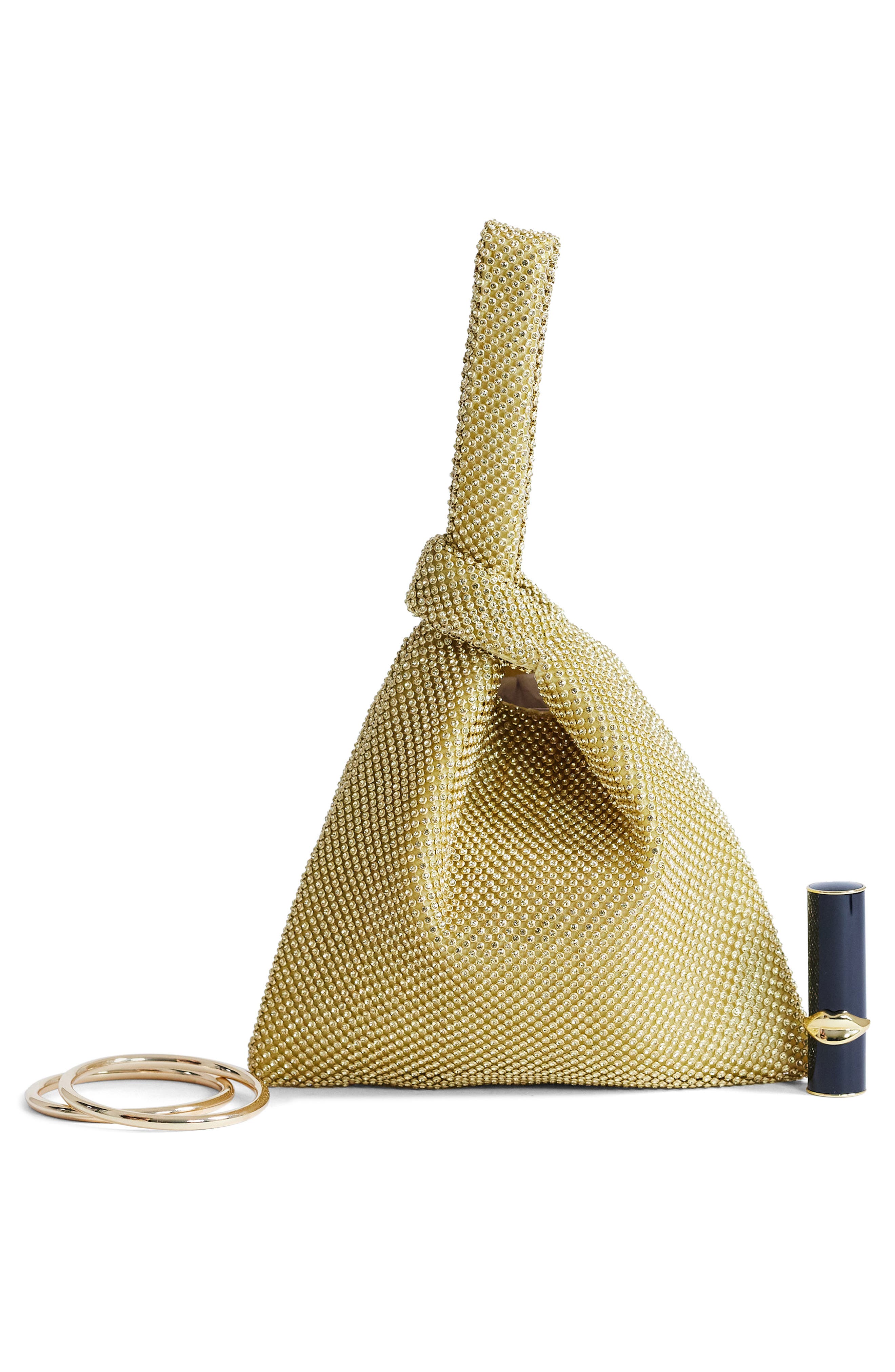 Topshop Gwyn Embellished Bag, Alternate, color, 