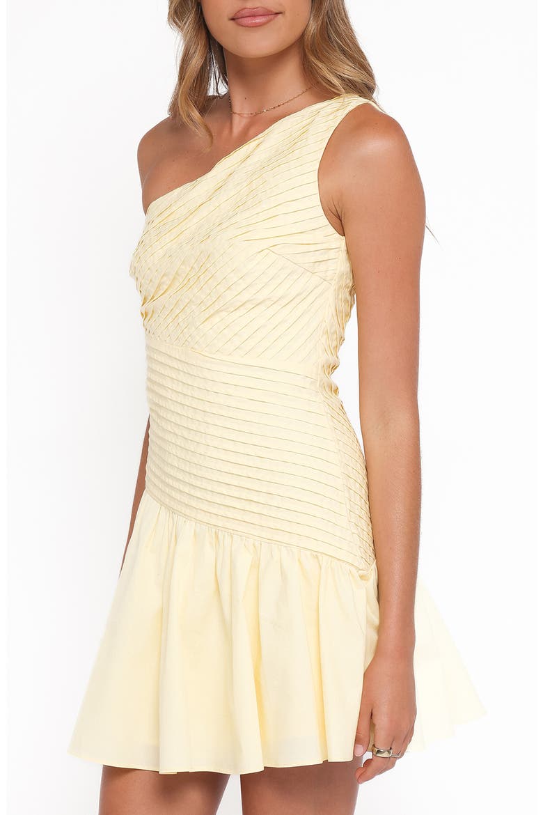 Elaria Off-Shoulder Minidress, Alternate, color, BUTTER YELLOW
