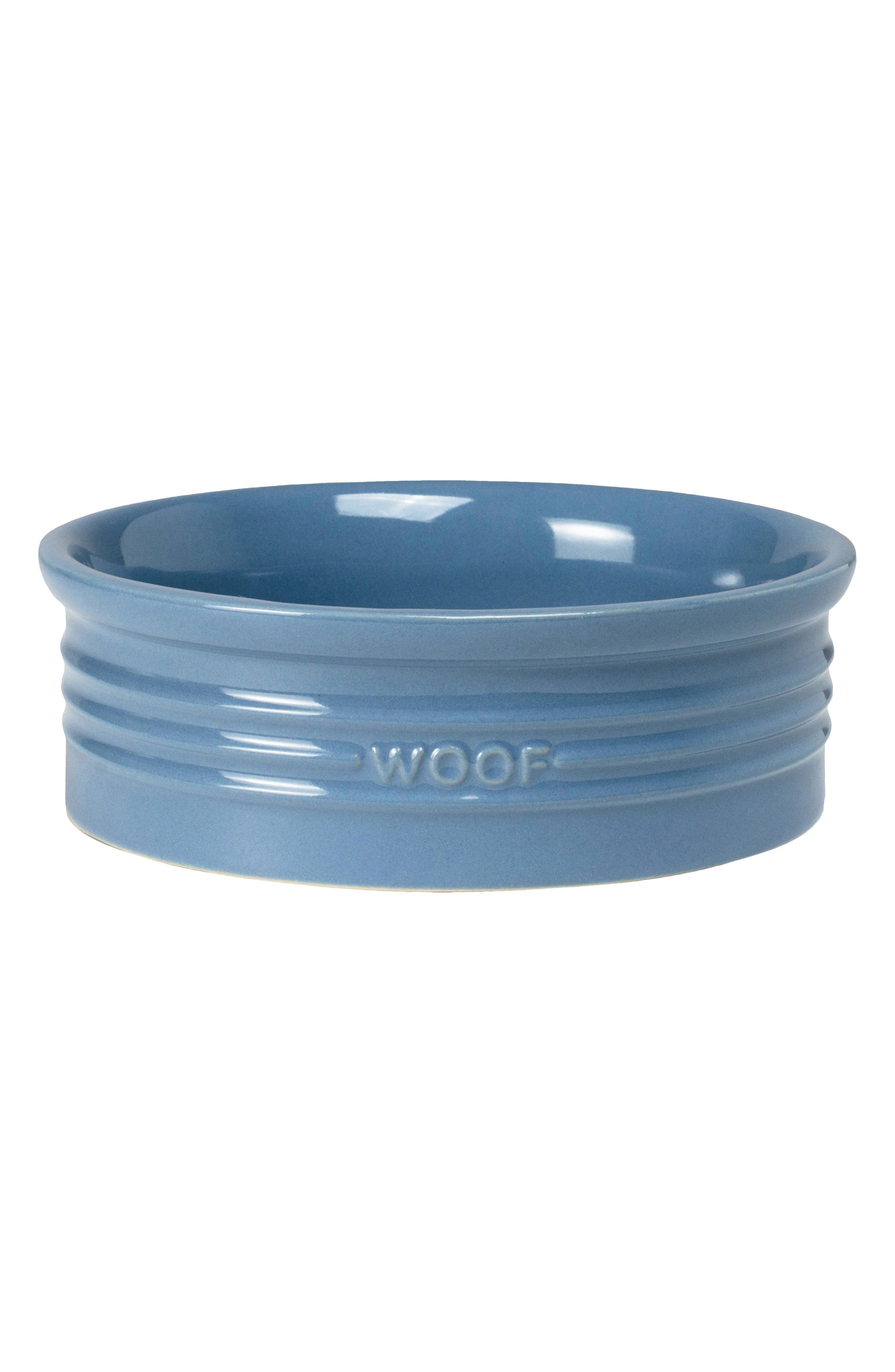 Fringe Studio Woof Small Pet Bowl in Blue 