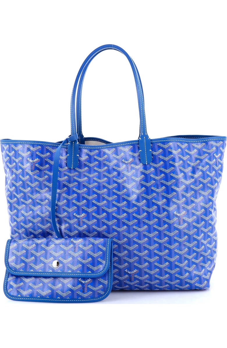 Pre-Owned Goyard Saint Louis Tote Coated Canvas PM, Alternate, color, Blue