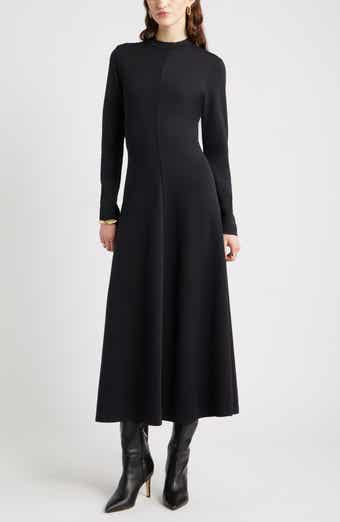 Nordstrom Mock Neck Long Sleeve Maxi Dress
