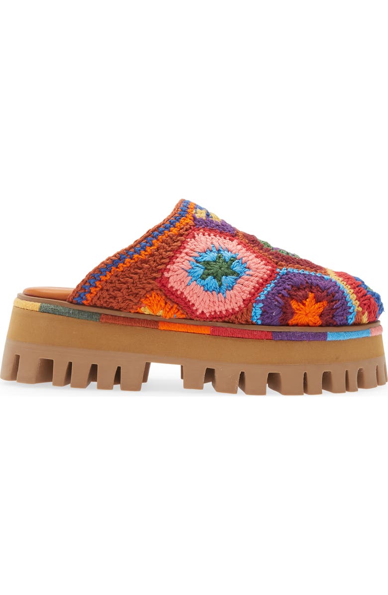 FARM Rio Colorful Crochet Platform Mule, Alternate, color,