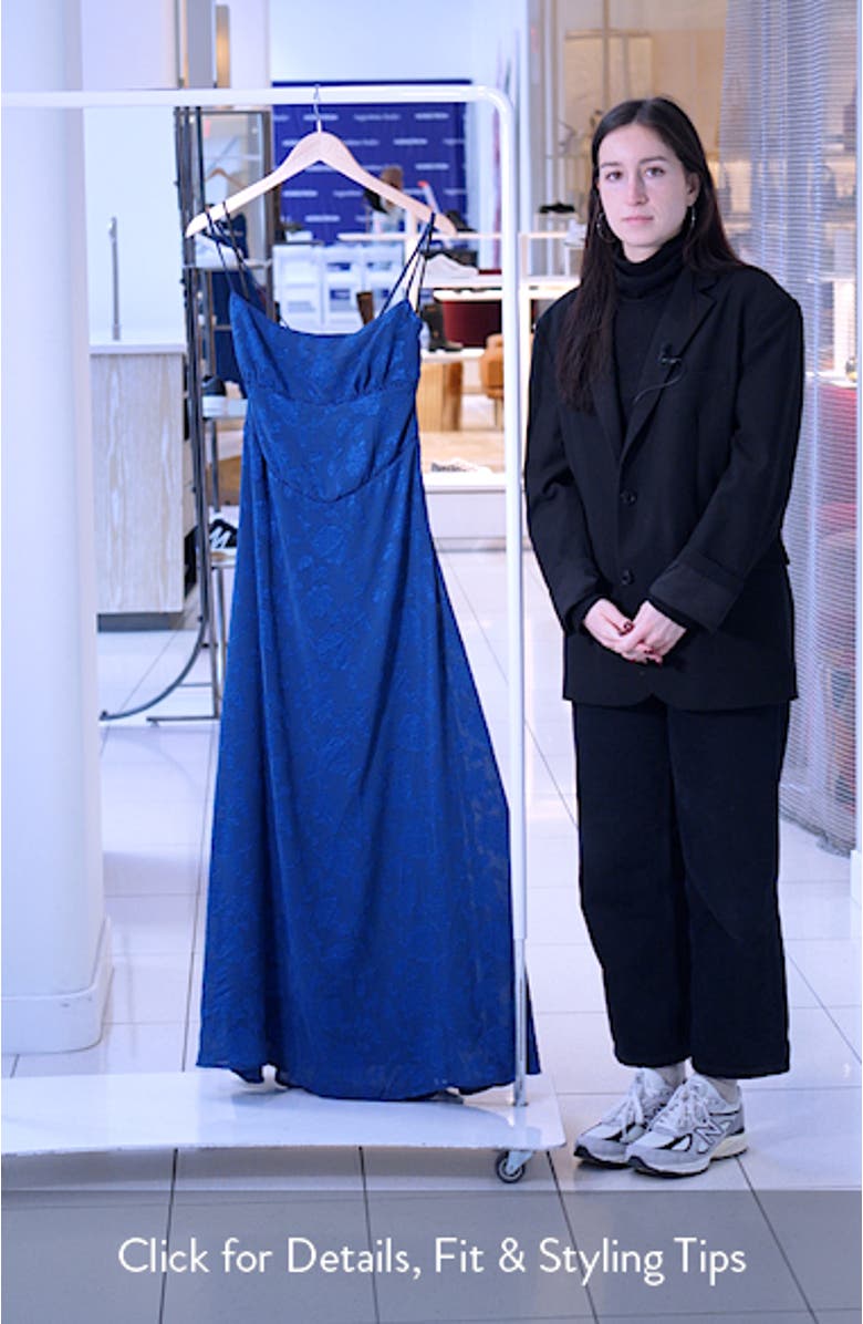 South of France Floral Burnout Maxi Dress, sales video thumbnail