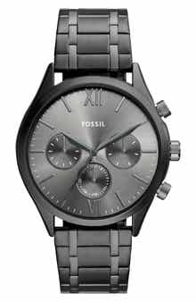 Fossil Fenmore Three Hand Quartz Bracelet Watch, 44mm