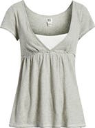 BDG Urban Outfitters Tina Layered Cotton Babydoll Top