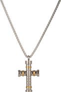 EYE CANDY LOS ANGELES Jordan Cross Pendant Necklace
