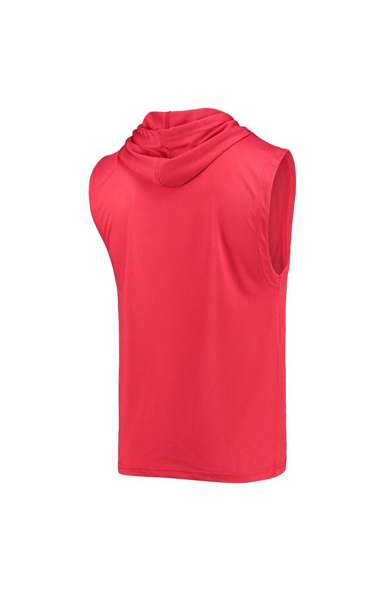 STITCHES Men's Stitches Red Washington Nationals Sleeveless Pullover Hoodie, Alternate, color,