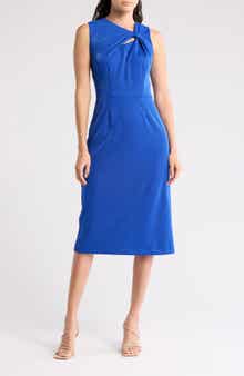 Donna Ricco Knotted Sheath Dress