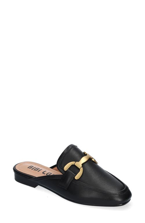 Bibi Lou Vela Horsebit-detail Slippers In Nero