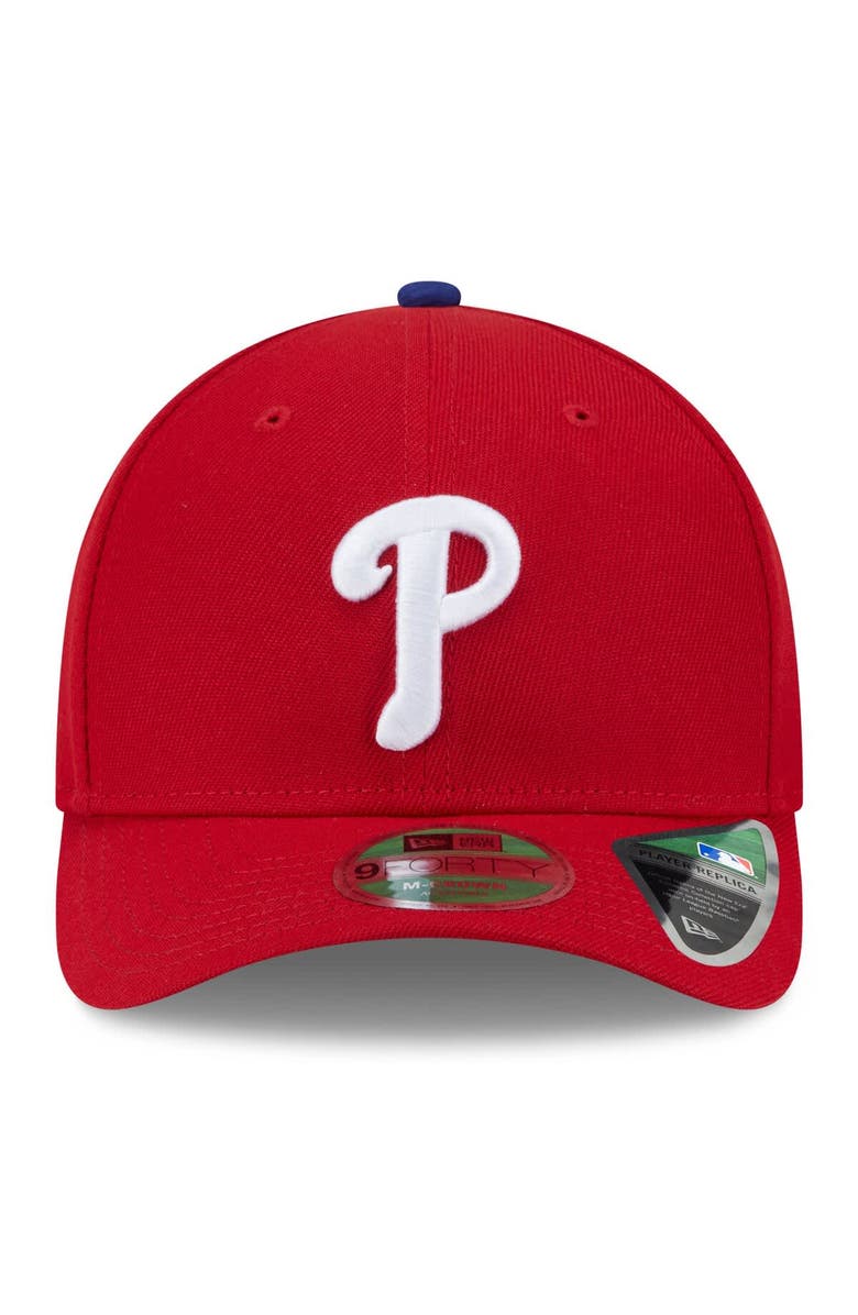 New Era Men's New Era Red Philadelphia Phillies 2025 MLB Postseason Side Patch 9FORTY Adjustable Hat, Alternate, color, Red