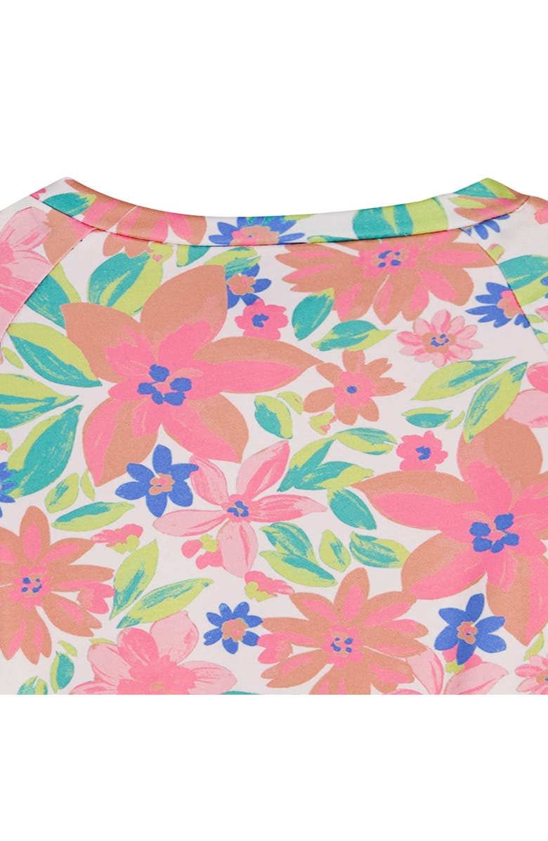 Roxy Long Sleeve One-Piece Rashguard Swimsuit & Hat Set, Alternate, color, Prepack Assorted