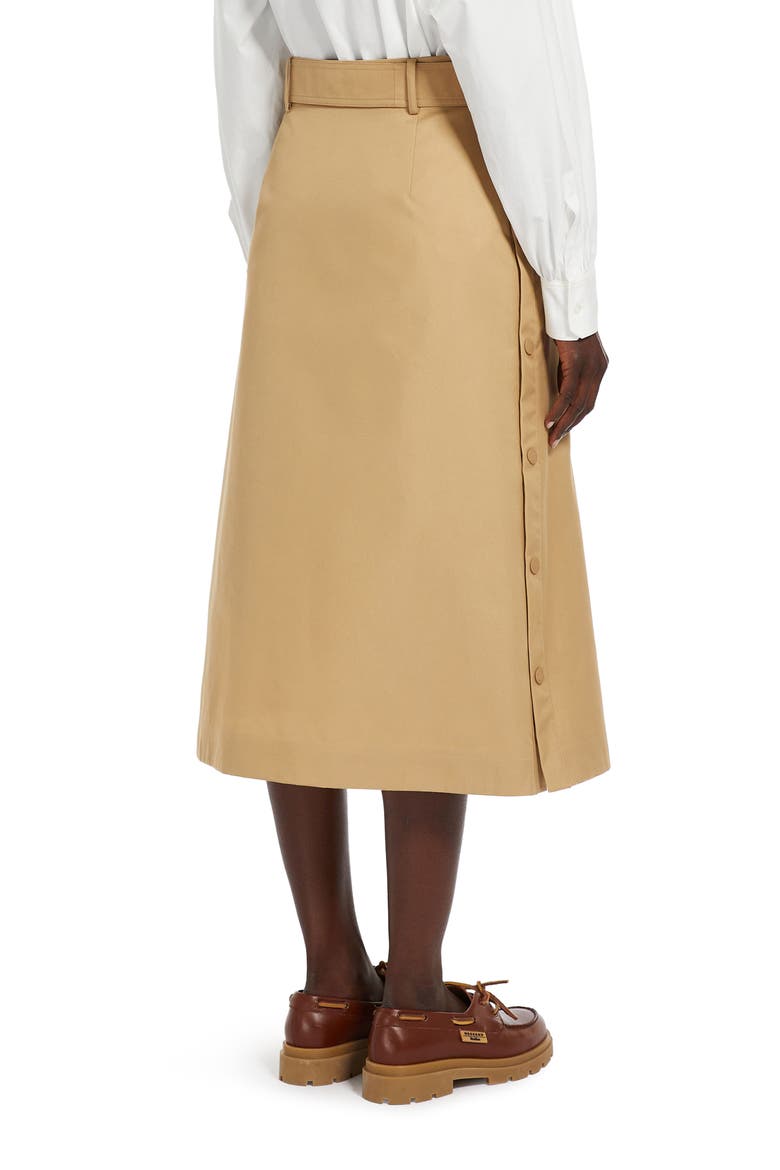 Nebbia Belted Midi Skirt, Alternate, color, BEIGE