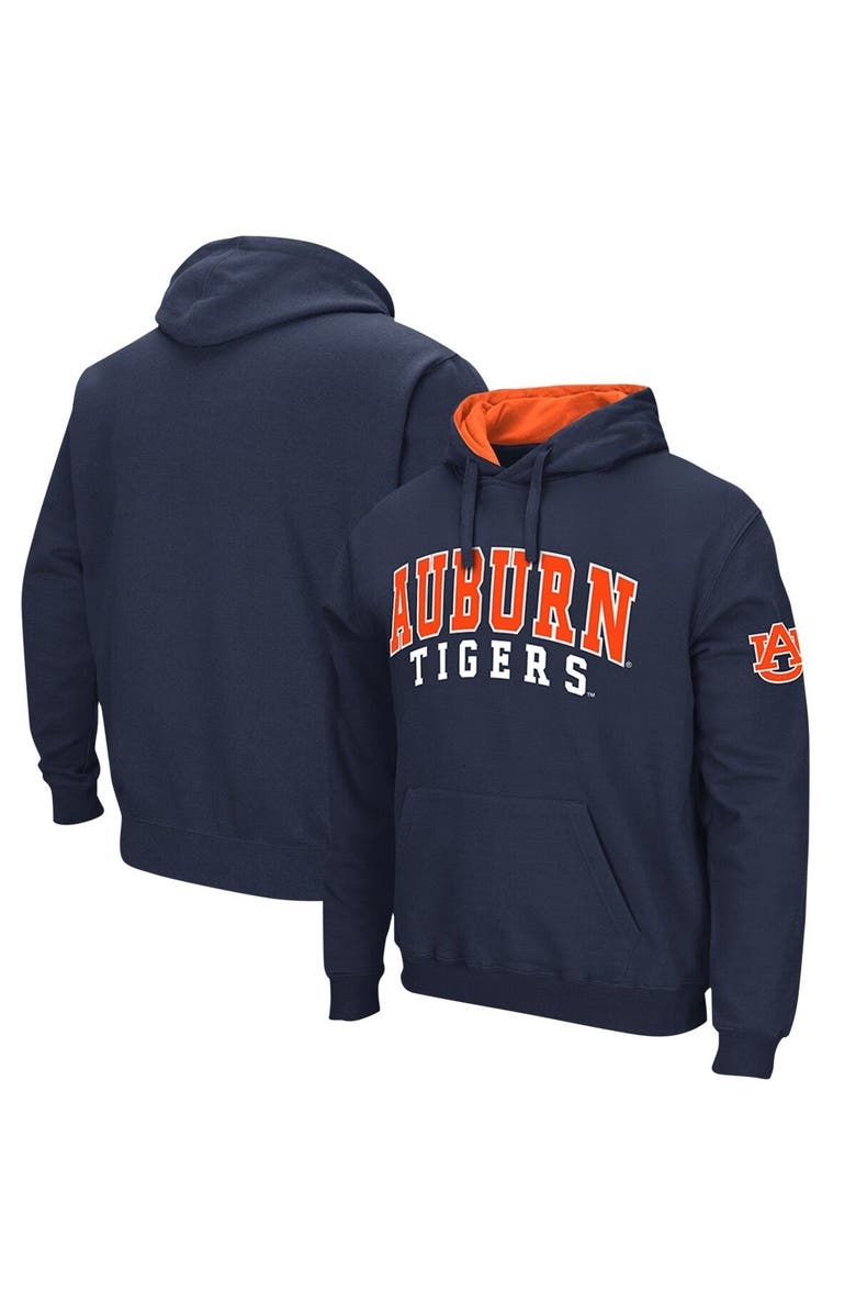 COLOSSEUM Men's Colosseum Navy Auburn Tigers Double Arch Pullover Hoodie, Main, color, Navy