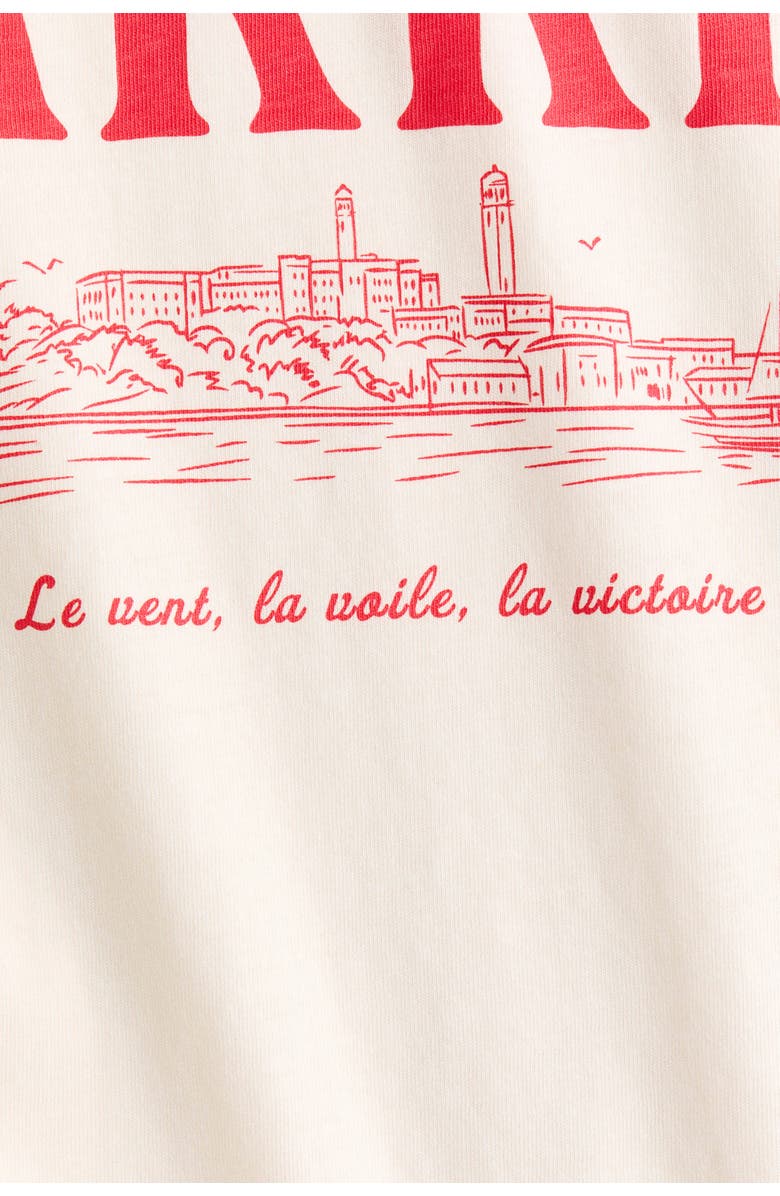 H&M Printed t-shirt, Alternate, color, Cream/Biarritz