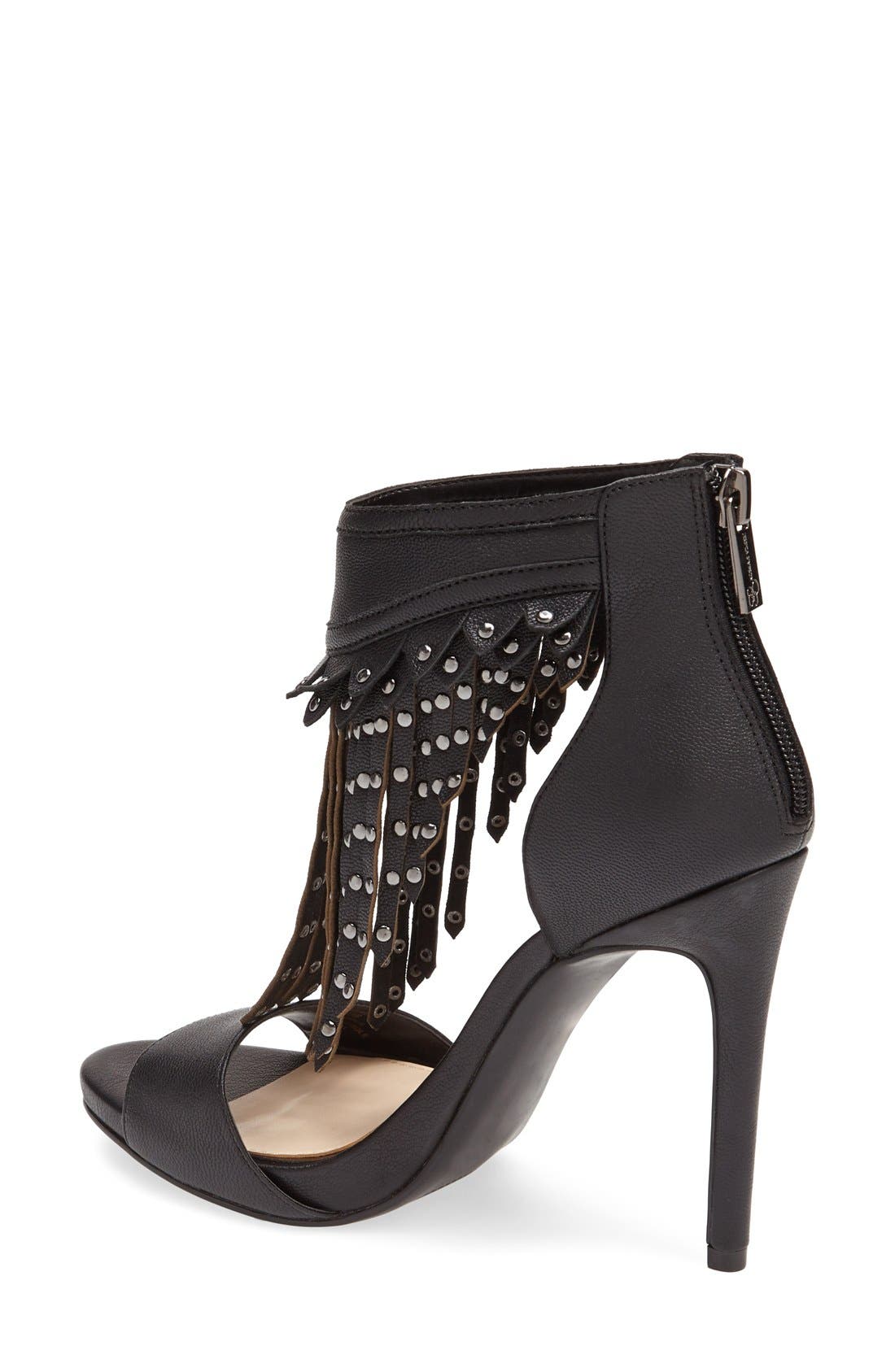 Jessica Simpson 'Reiko' Studded Fringe Sandal, Alternate, color, 