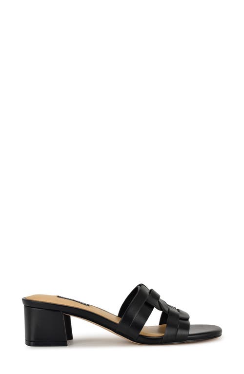 Shop Nine West Gennie Slide Sandal In Black