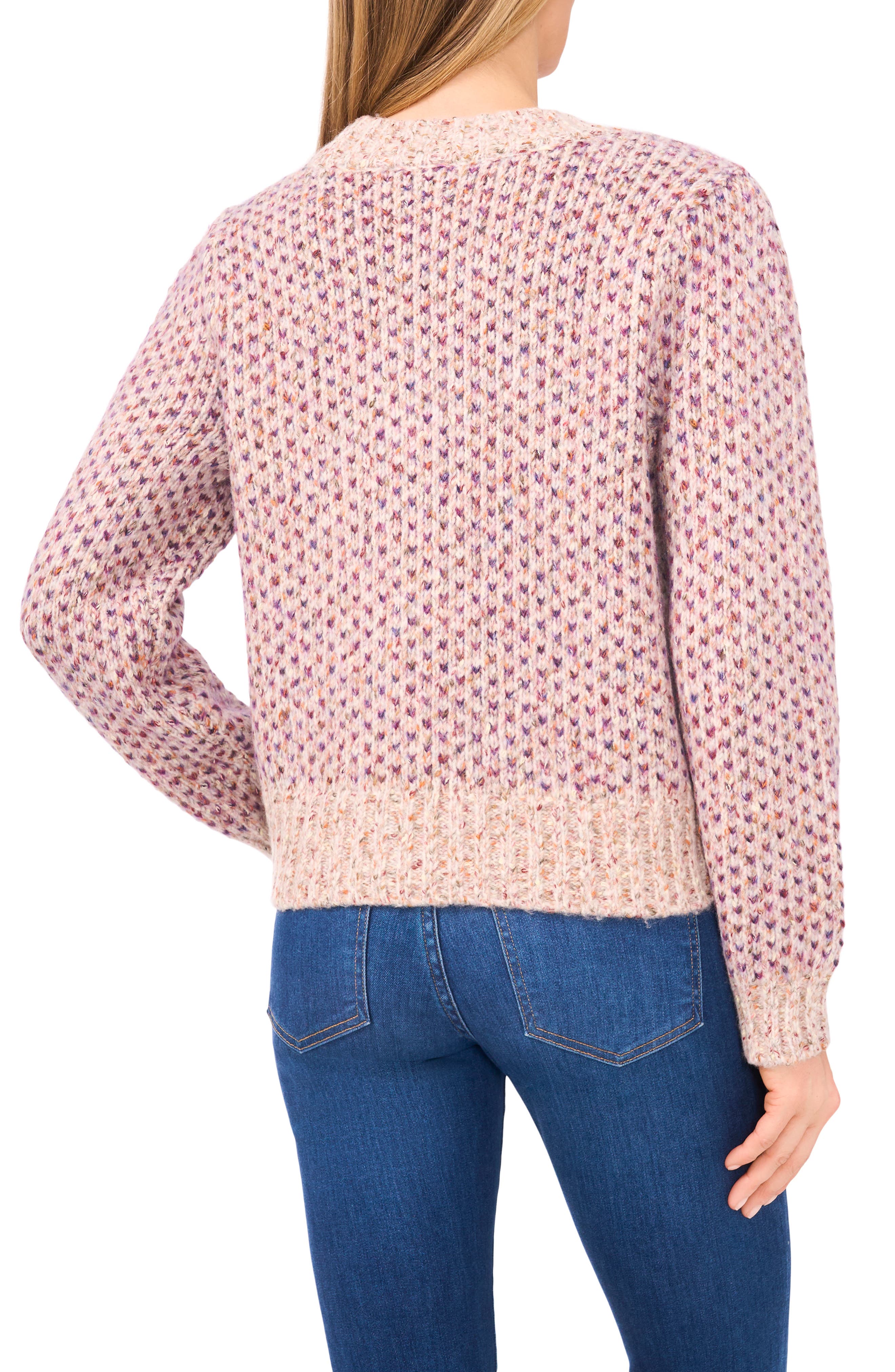 Tuck Stitch Grandpa Button-Up Cardigan - image 4