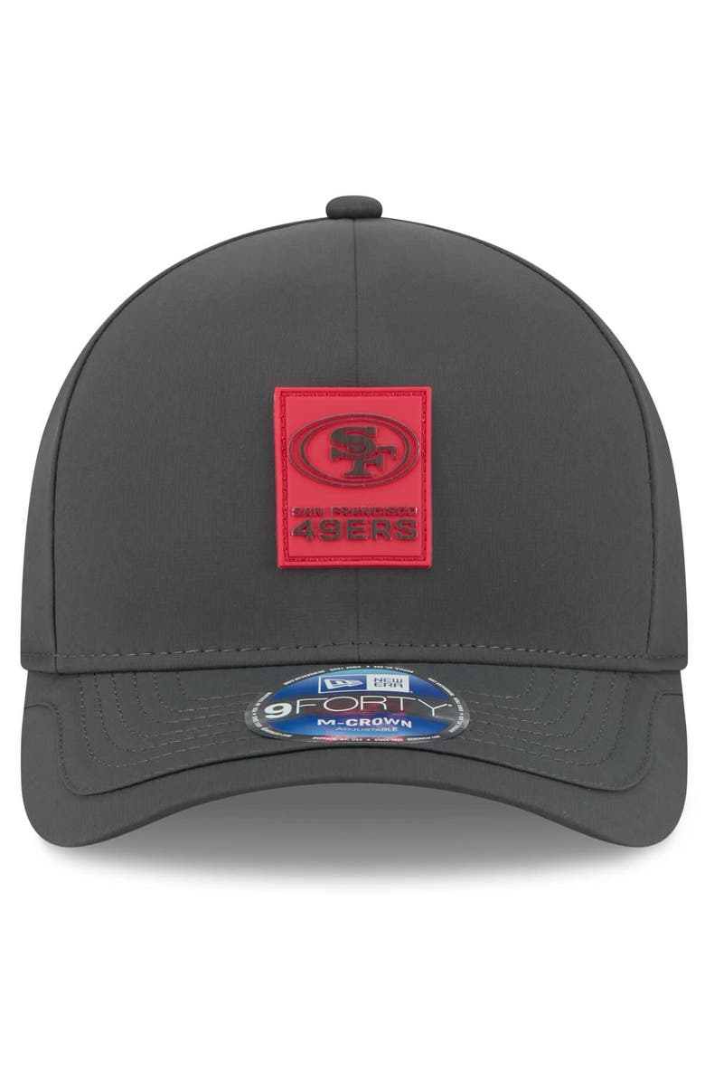 New Era Men's New Era Charcoal San Francisco 49ers 2025 Sideline Cold Weather 9FORTY M-Crown Adjustable Hat, Alternate, color, Charcoal