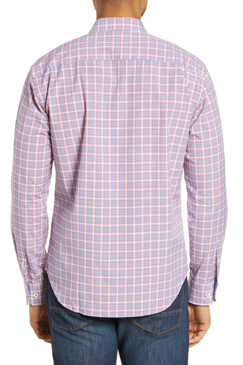 Shaped Fit Shirt, Alternate, color, RUBY