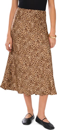 Leopard Print Midi Skirt Nordstromrack