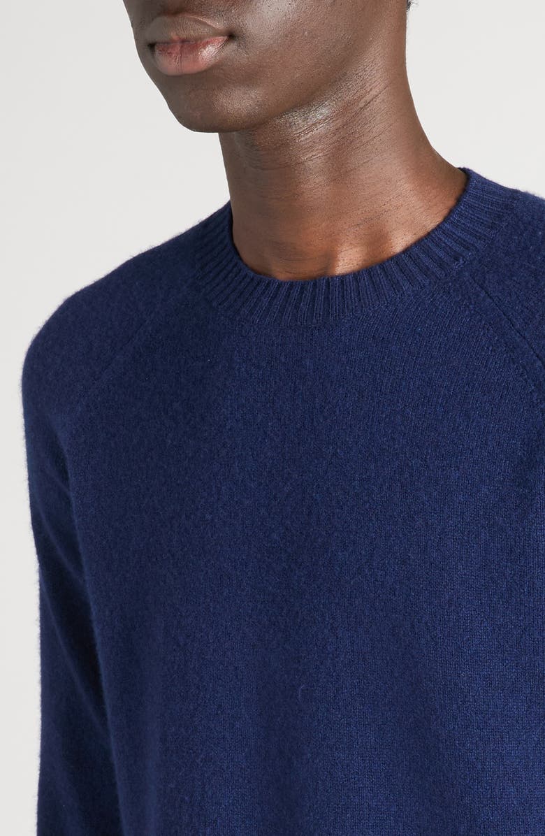 TOM FORD Lambswool & Cashmere Crewneck Sweater, Alternate, color, Hb812 Ocean Blue