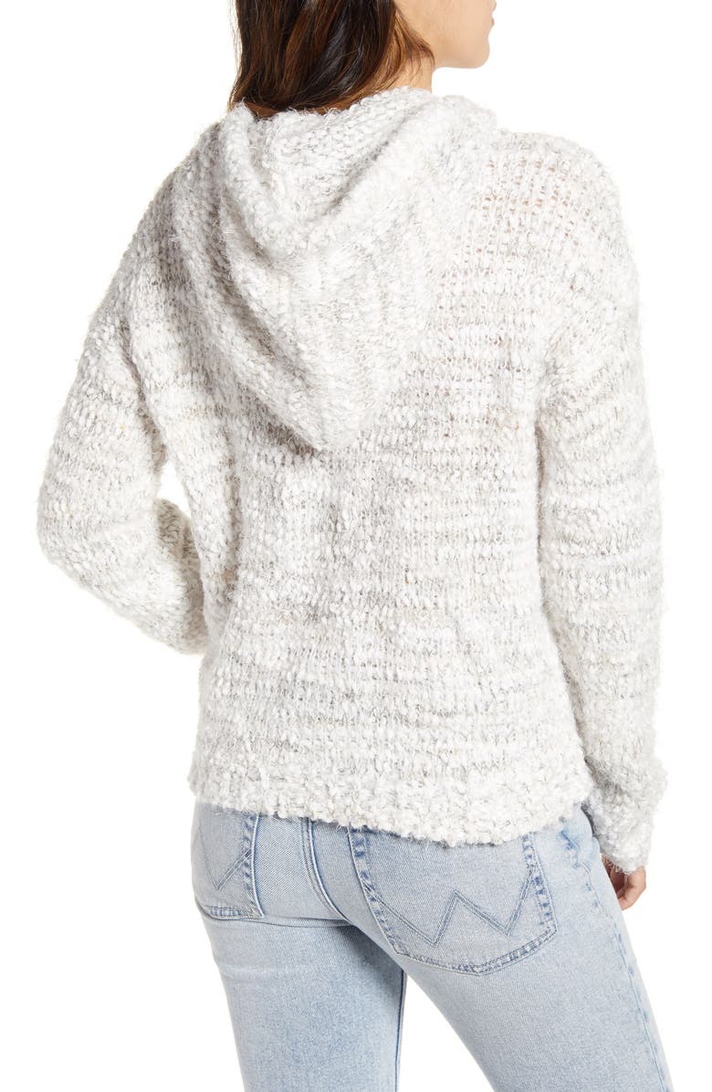 Woven Heart Hooded Cable Knit Sweater, Alternate, color, 