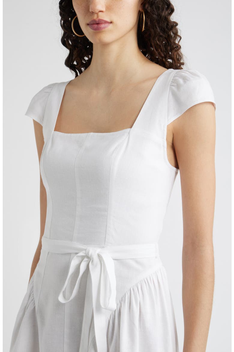 Fit & Flare Minidress, Alternate, color, WHITE
