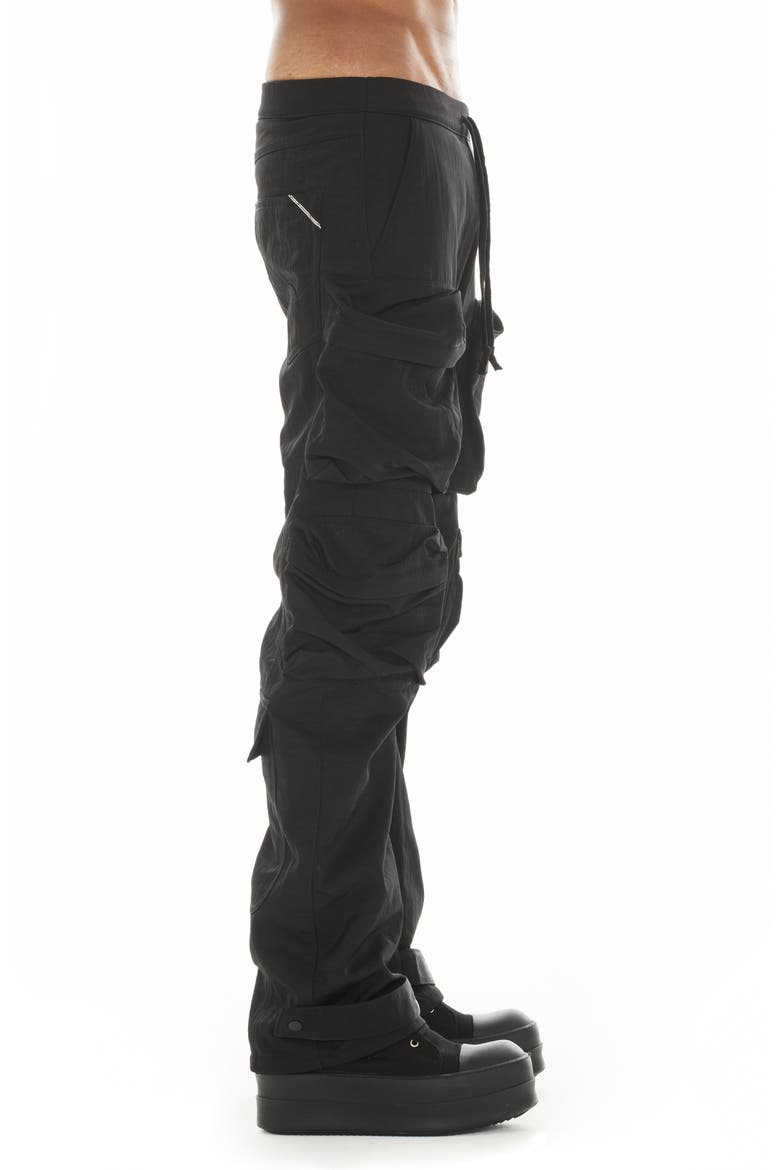 610 Baggy Cargo Pants, Alternate, color, BLACK NYLON