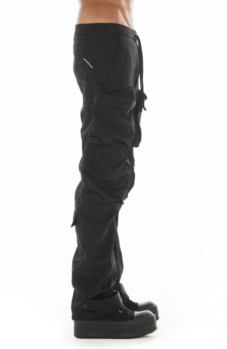 Cult of Individuality 610 Baggy Cargo Pants, Alternate, color, Black Nylon