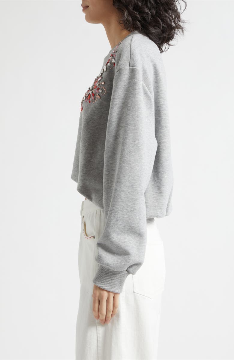 Cinq à Sept Twilight Spark Davini Sweatshirt, Alternate, color, Heather Grey