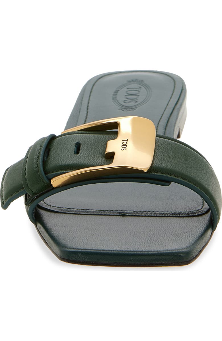 Tod's Buckle Slide Sandal, Alternate, color, Sycamore