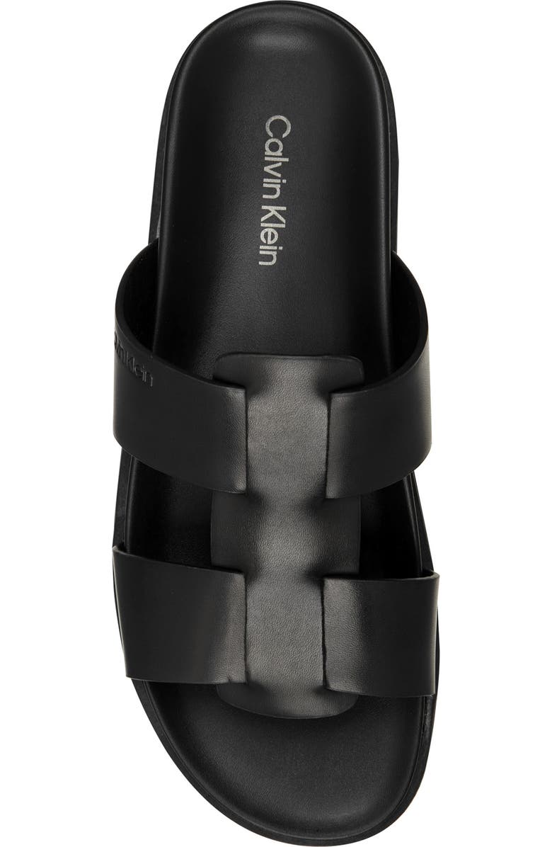 Calvin Klein Rolinde Lug Sole Slide Sandal, Alternate, color, Black