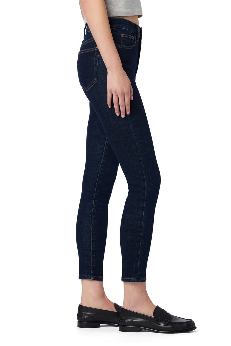 High Waist Ankle Skinny Jeans, Alternate, color, DARK INDIGO