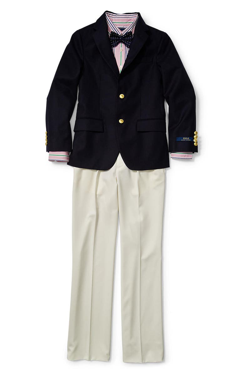 Polo Ralph Lauren Kids' Lessona Wool Blazer, Alternate, color, Navy