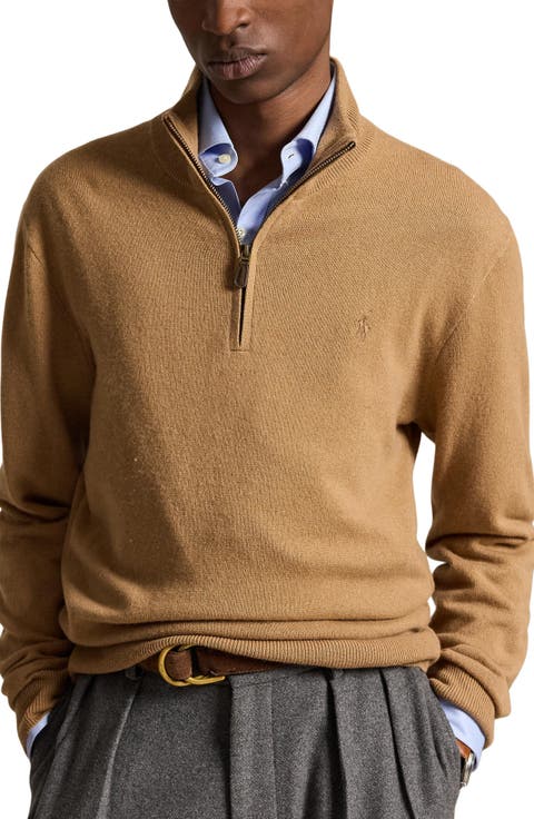 Wool Quarter Zip Sweater