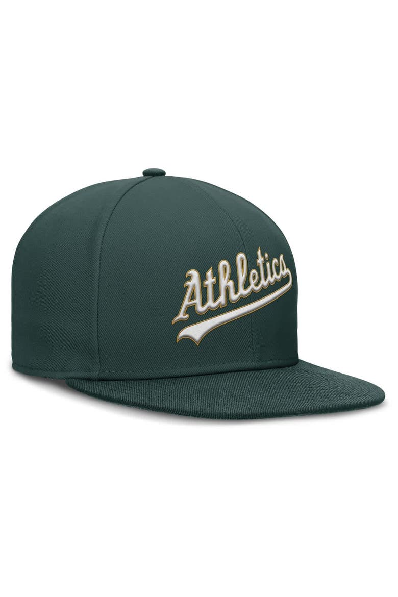 Men's Nike Green Athletics True Performance Fitted Hat, Alternate, color, Green
